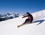 Snowboarden im Skigebiet Reinswald im Sarntal